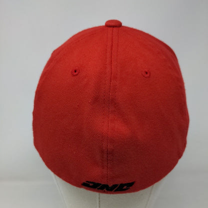 One Industries Fitted Hat Red S-M Embroidered Flexfit Vent Holes