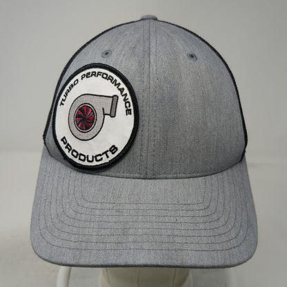 Richardson Baseball Cap Gray M Turbo Performance Products Mesh Flexfit Hat