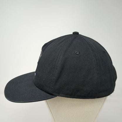 Known Supply Bird & Branch 5 Panel Hat Black One Size Organic Cotton Slideback