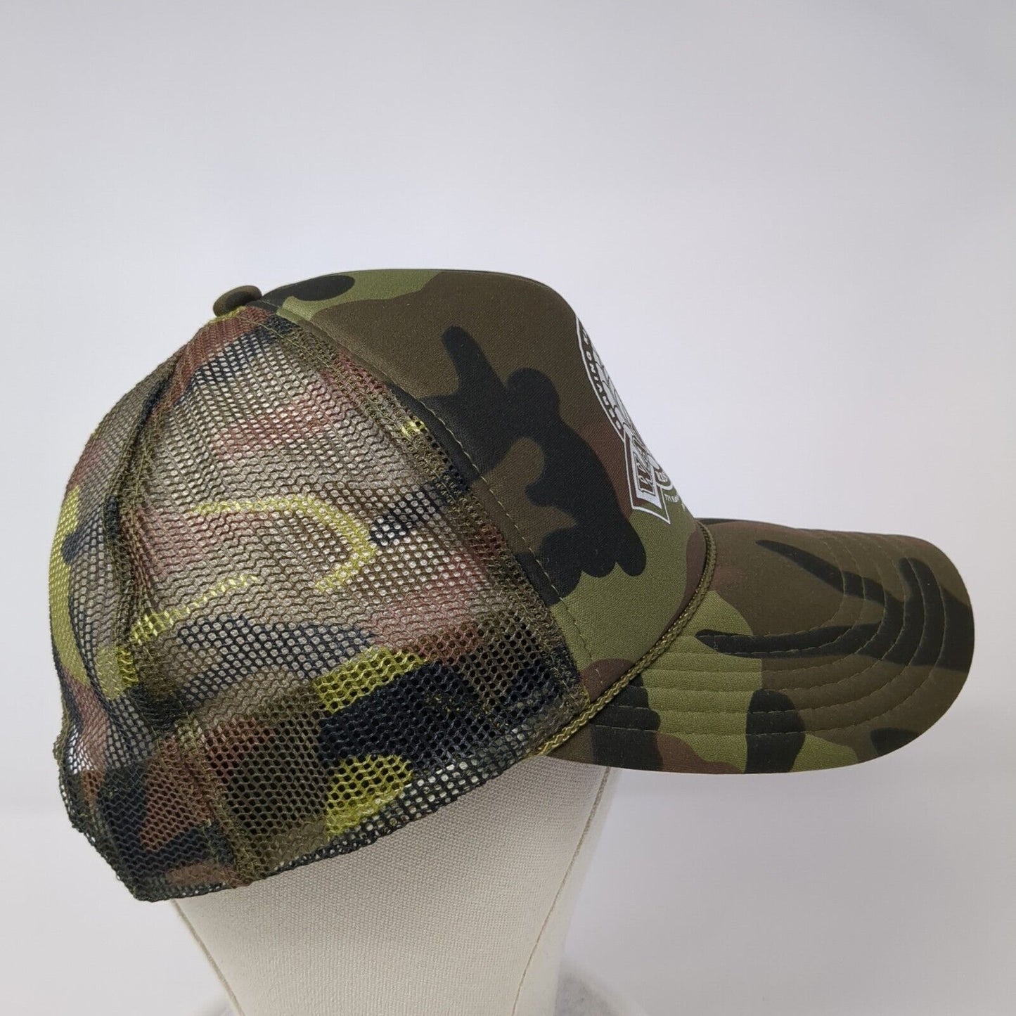 Waipouli Restaurant Snapback Rope Trucker Hat Camo One Size Mesh Back