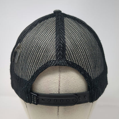 Billabong Trucker Hat Black One Size Snapback Mesh Patch Logo Curved Brim Surf