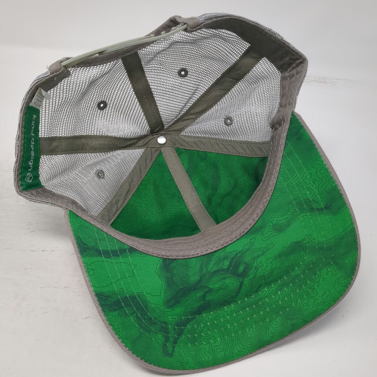 Kind Design Trucker Hat Gray One Size Yosemite National Park Patch Map Brim