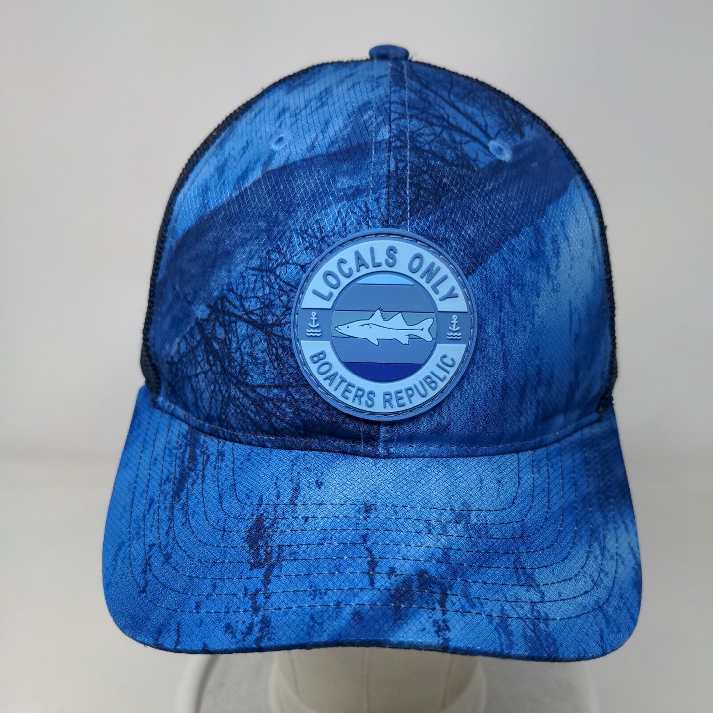 Locals Only Boaters Republic Snapback Trucker Hat Blue One Size Richardson
