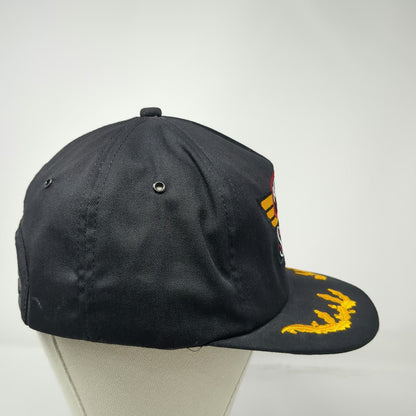 K-Products 5 Panel Black Hat Red Baron Stearman Squadron Scrambled Eggs Vintage