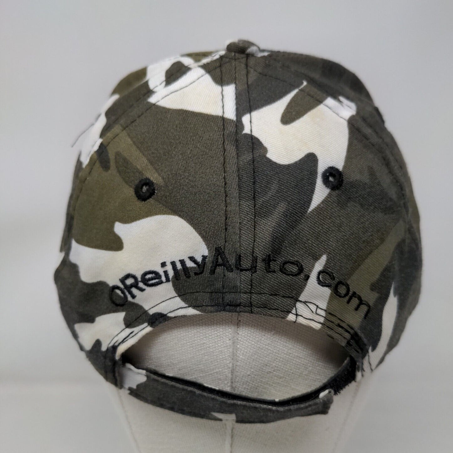 O'Reilly Auto Parts Strapback Hat Camouflage One Size Embroidered 6 Panel