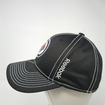 Winnipeg Jets NHL Reebok Cap Black L/XL Contrast Stitching Center Ice Fit Hat