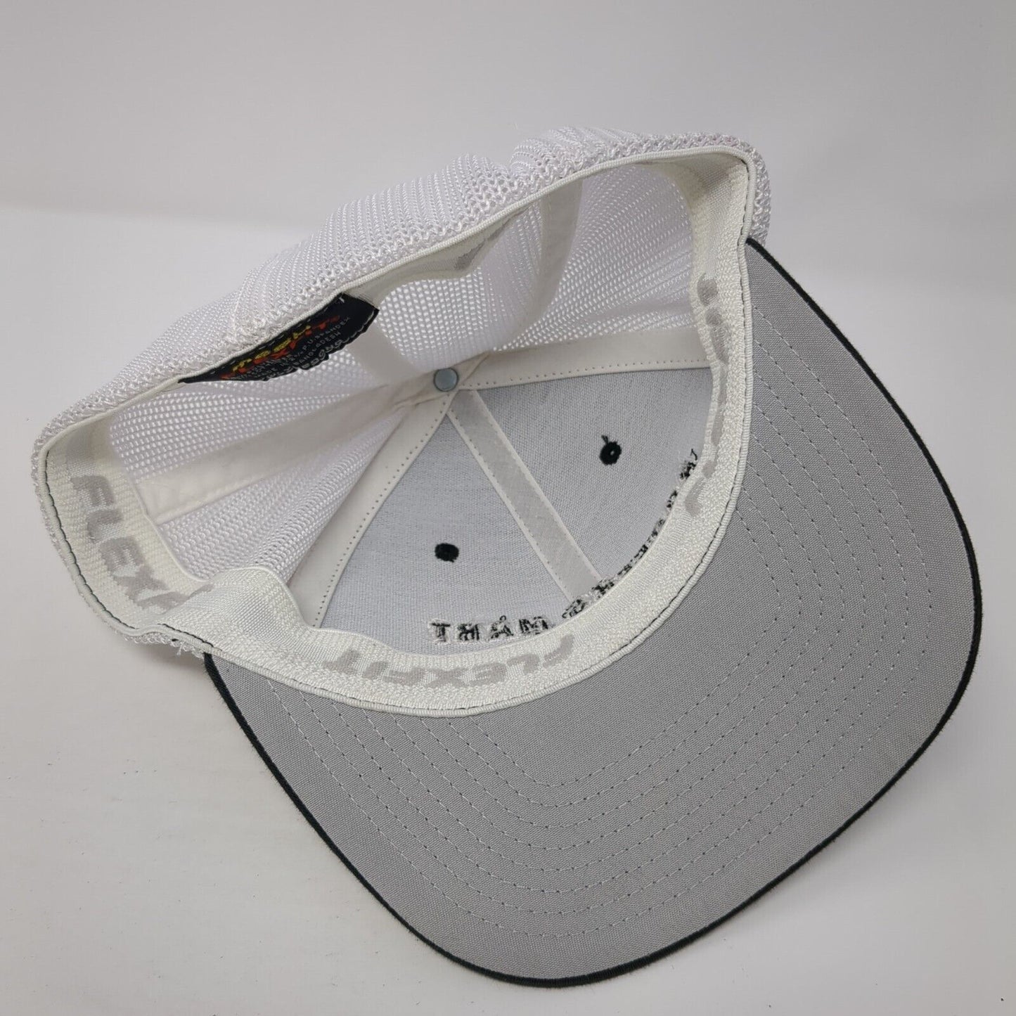 Roofers Mart Fitted Mesh Back Trucker Hat Black One Size Colorblock