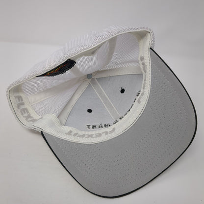 Roofers Mart Fitted Mesh Back Trucker Hat Black One Size Colorblock