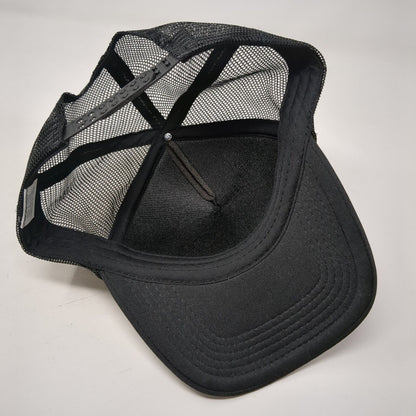 Intrepid Clothing Co. Snapback Trucker Hat Black OSFA Adjustable Mesh Back Rope