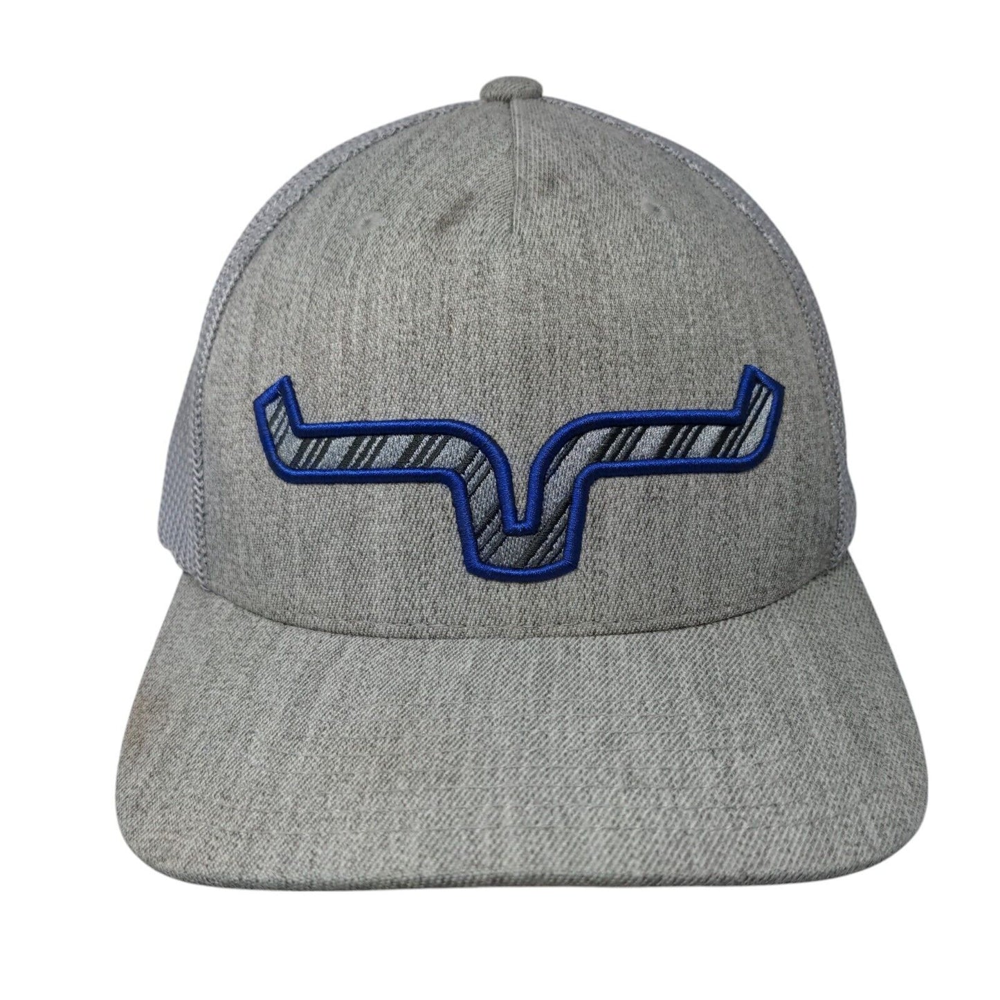 Kimes Ranch Snapback Trucker Hat Gray OSFA 110 Flexfit Mesh Back Yupoong