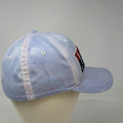 Aeropostale Baseball Cap Blue Size S/M Flexfit AERO 87 Faded Wash Splatter Hat