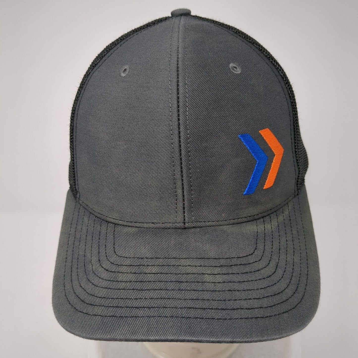 Arrow Snapback Trucker Hat Gray OS Adjustable Embroidered Mesh Back 6 Panel