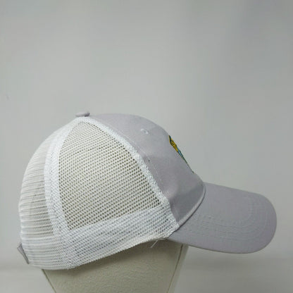 Bass Strapback Mesh Back Trucker Hat Gray One Size Embroidered Member