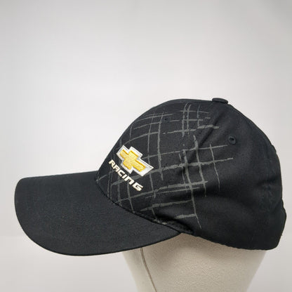 Chevrolet Racing Strapback Hat Black One Size Adjustable Embroidered District
