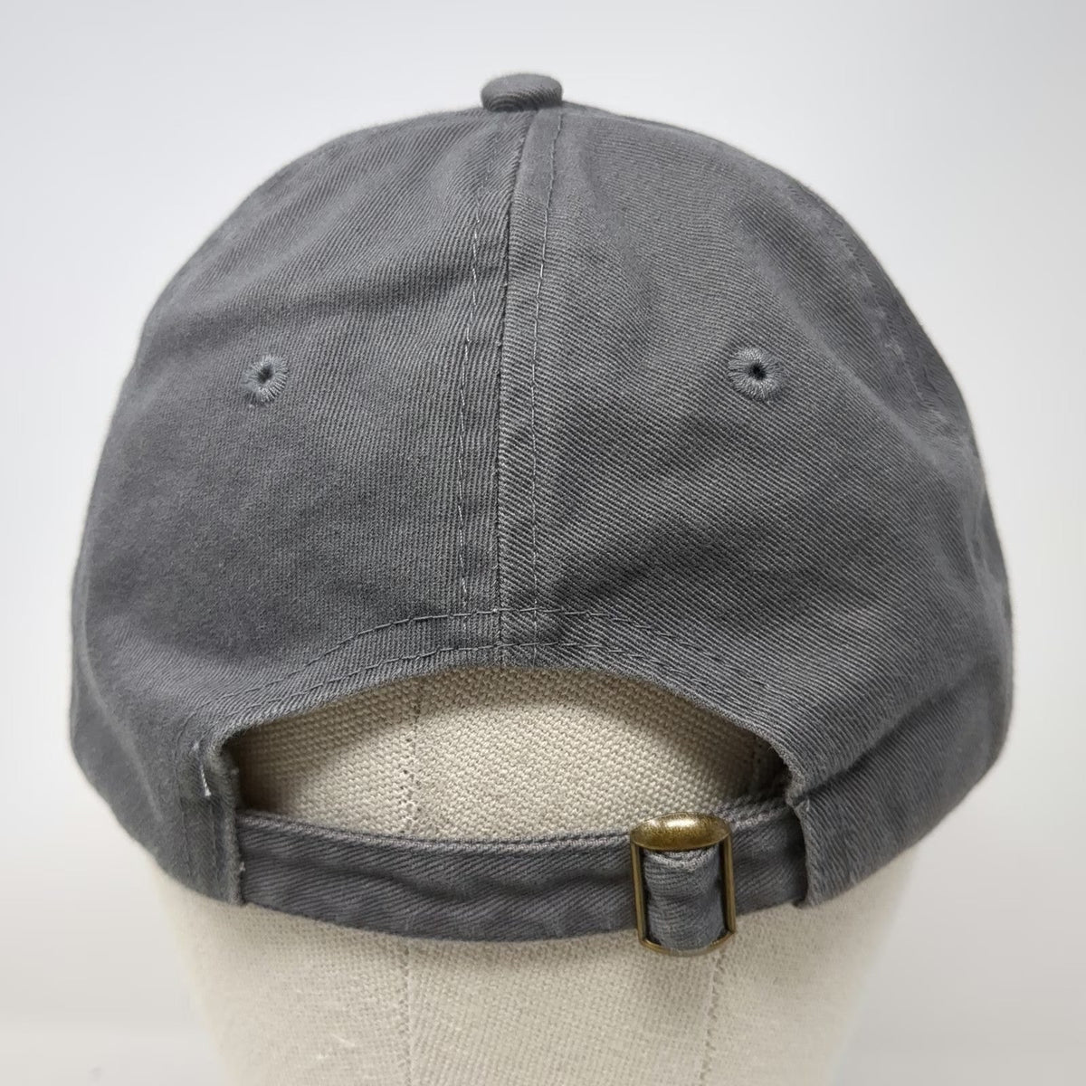 Quake City Caps Intuit Logo Patch Gray Baseball Cap OSFM Slideback Hat Cotton