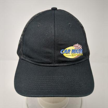 Car Wash Express Snapback Trucker Hat Black One Size Mesh Back 6 Panel