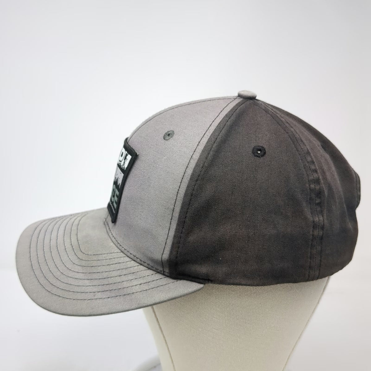 Richardson Snapback Hat Gray One Size Experience More Hiking Mountain Patch