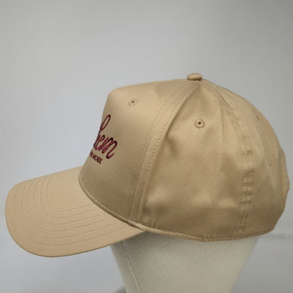 Otto 5 Panel Brown One Size Snapback Hat Anthem Made For More Script Embroidery