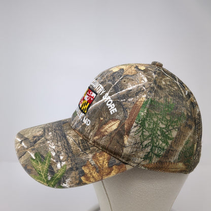 Cookseys Country Store Dentsville MD Strapback Trucker Hat Camo OS Mesh Realtree