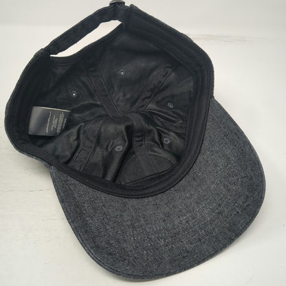 Eddie Bauer Baseball Cap Gray One Size Slideback Denim Patch Outdoor Tree Hat