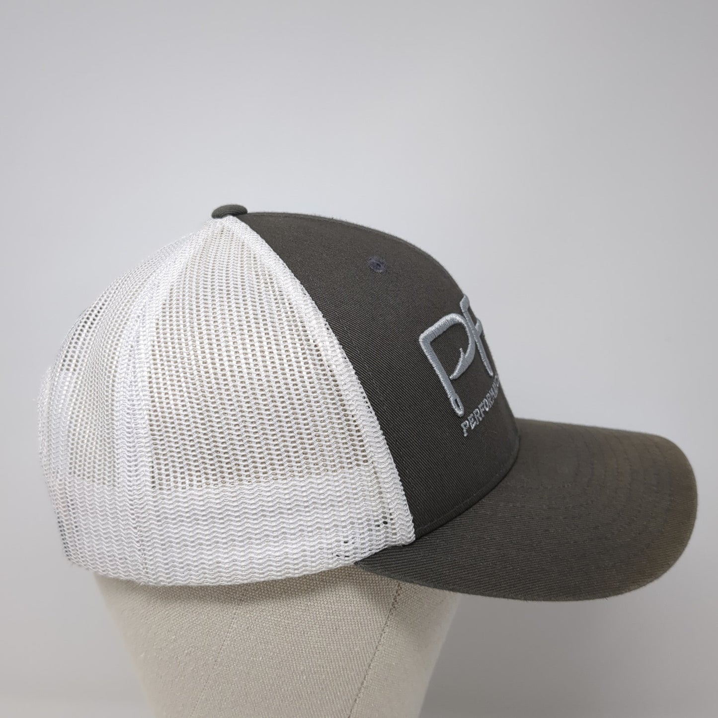 PFG Performance Fishing Gear Snapback Trucker Hat Gray One Size Mesh Back