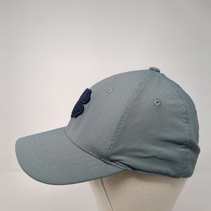 Live Lucky Fitted Hat Gray S/M Embroidered Vented Holes 6 Panel Black Clover