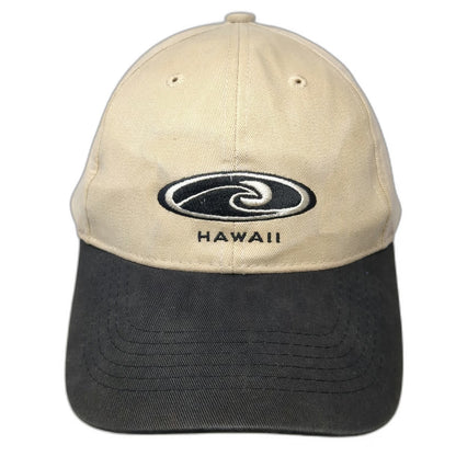 Hawaiian Headwear Baseball Cap Beige One Size ABC Surfwear Hawaii Wave Logo Hat