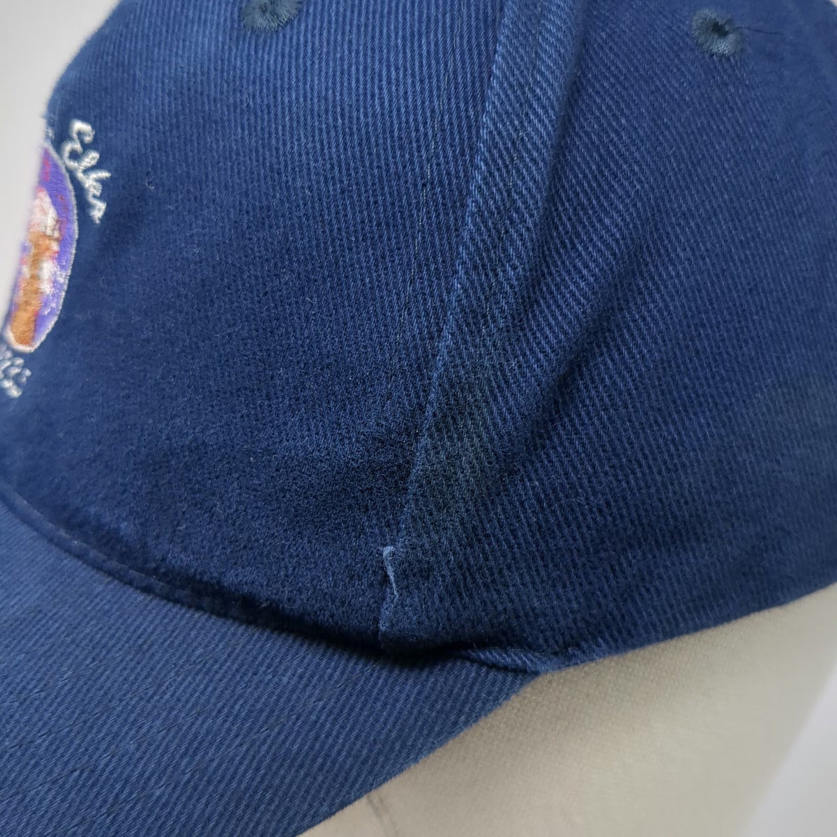 Cotton Deluxe Blue Baseball Cap OSFM Carteret Elks Lodge 2235 BPOE Slideback Hat