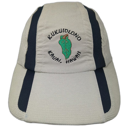 Imperial Baseball Cap Beige OSFM Kauai Hawaii Kukuiolono Golf Performance Hat