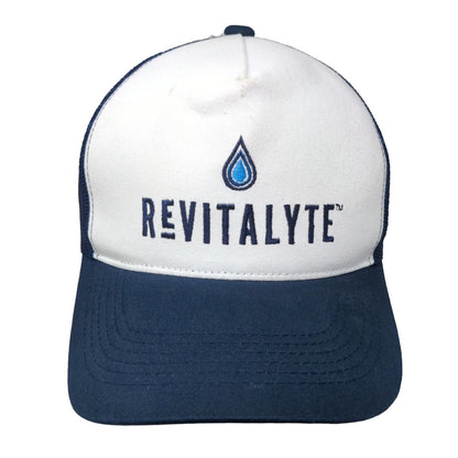 Revitalyte Snapback Mesh Back Trucker Hat Blue One Size Embroidered Boelter