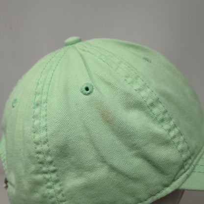 Palm Tree Slideback Hat Green OSFM Adjustable Embroidered Logo Vented Holes