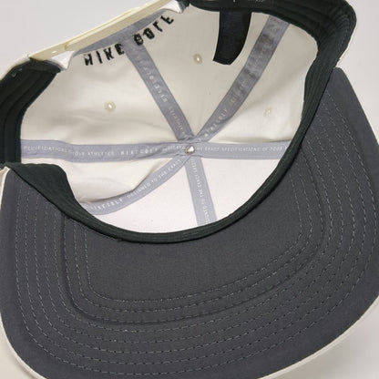 Nike Snapback White One Size Golf Hat Swoosh Logo Dri-Fit Tour Athletes Pro