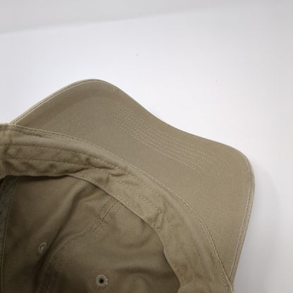 Nike Slideback Hat Tan One Size Adjustable Embroidered Swoosh 6 Panel Cotton
