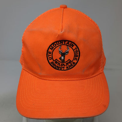Otto Trucker Hat Orange OSFM Ute Mountain Tribe Wildlife Brunot Area Snapback