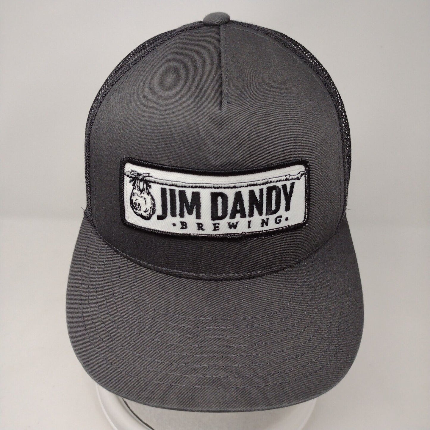 Jim Dandy Brewing Snapback Trucker Hat Gray OSFA The Classics Yupoong