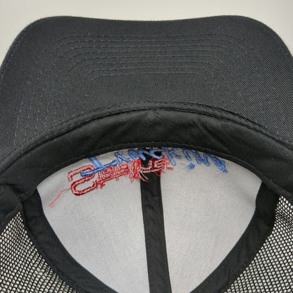Otto Trucker Hat Black Red Blue One Size Stateline Trucking Grain Gravel Mesh