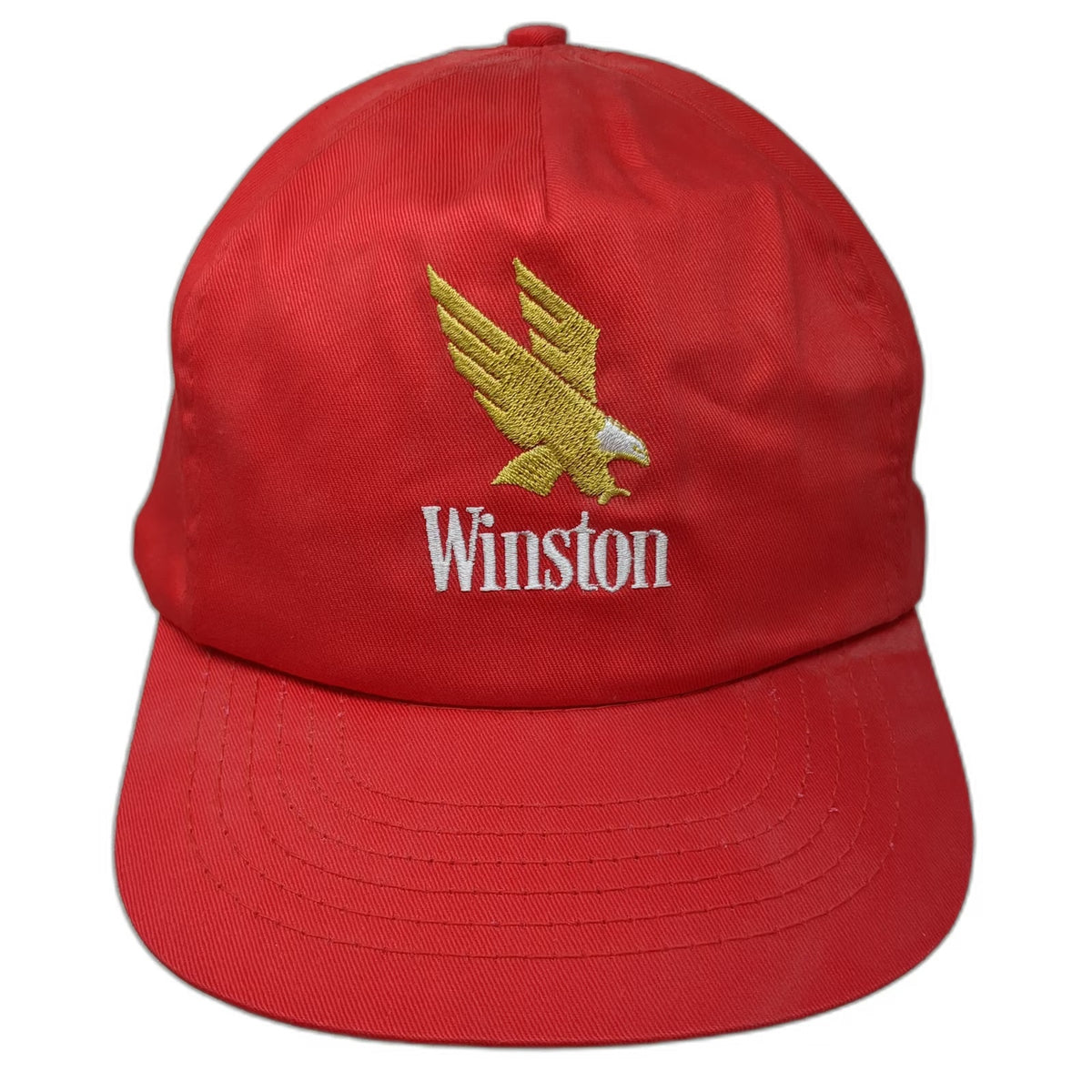 Concepts Trucker Red Hat One Size Winston Eagle Embroidered Snapback Vintage