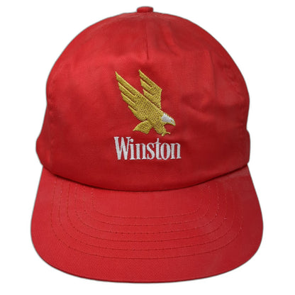 Concepts Trucker Red Hat One Size Winston Eagle Embroidered Snapback Vintage