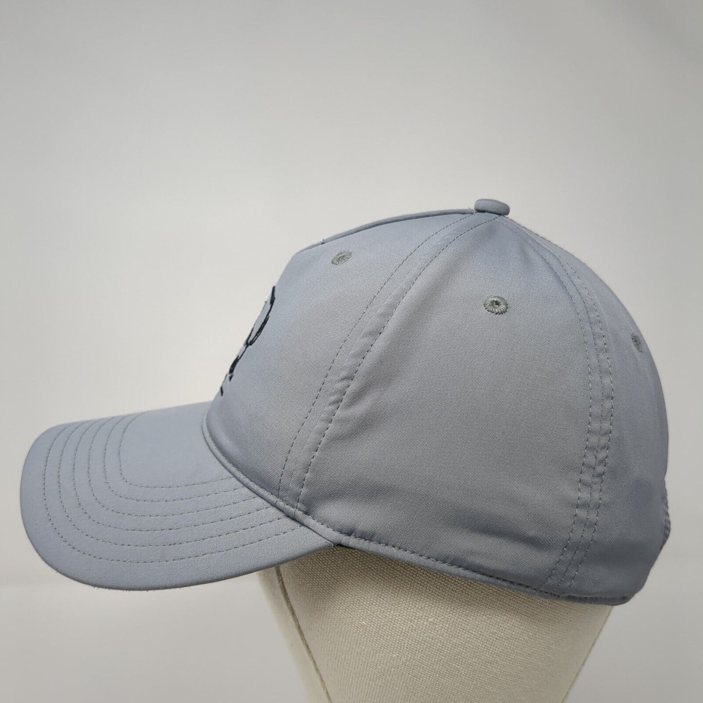 Puma Slideback Hat Dry Cell Gray OSFA Embroidered Buffalo Golf Logo