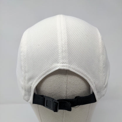 Straight Down Strapback 5 Panel Hat White One Size Embroidered Legendary