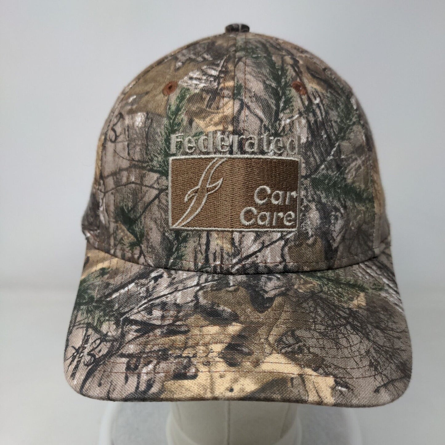 Federated Car Care Strapback Hat Camo One Size Adjustable Embroidered