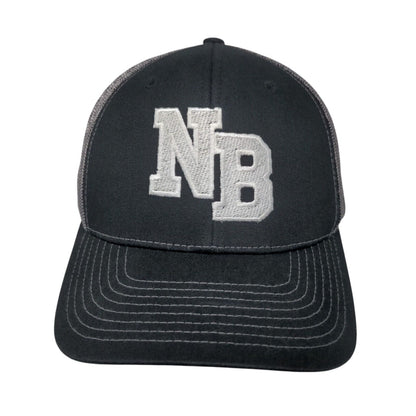 NB Snapback Mesh Back Trucker Hat Black Small Colorblock Richardson