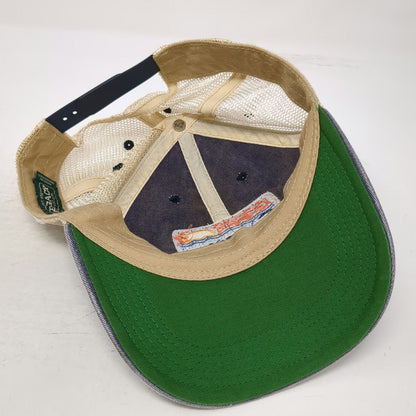 Legacy Exit Zero Blue One Size Trucker Hat Mesh Snapback Green Underbrim Patch
