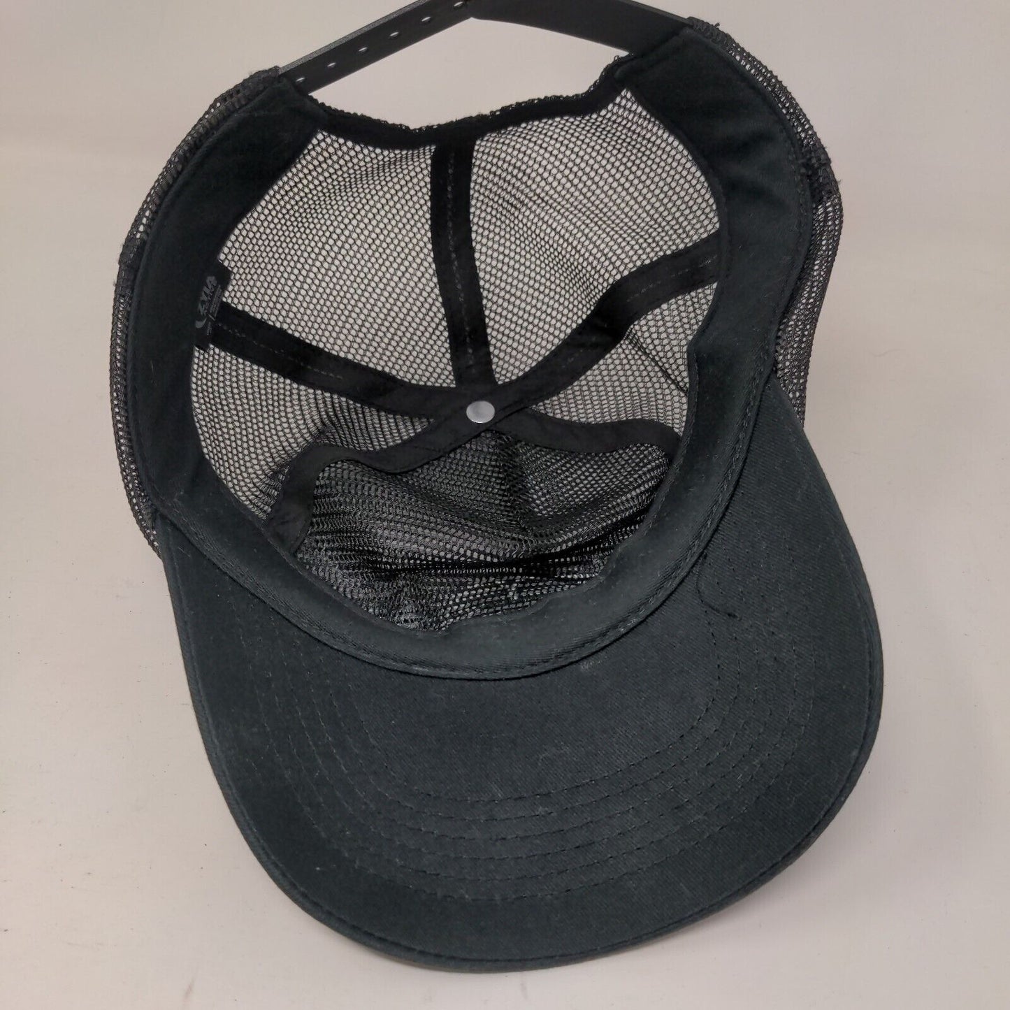 Zyia Active Snapback Mesh Back Trucker Hat Black One Size Adjustable