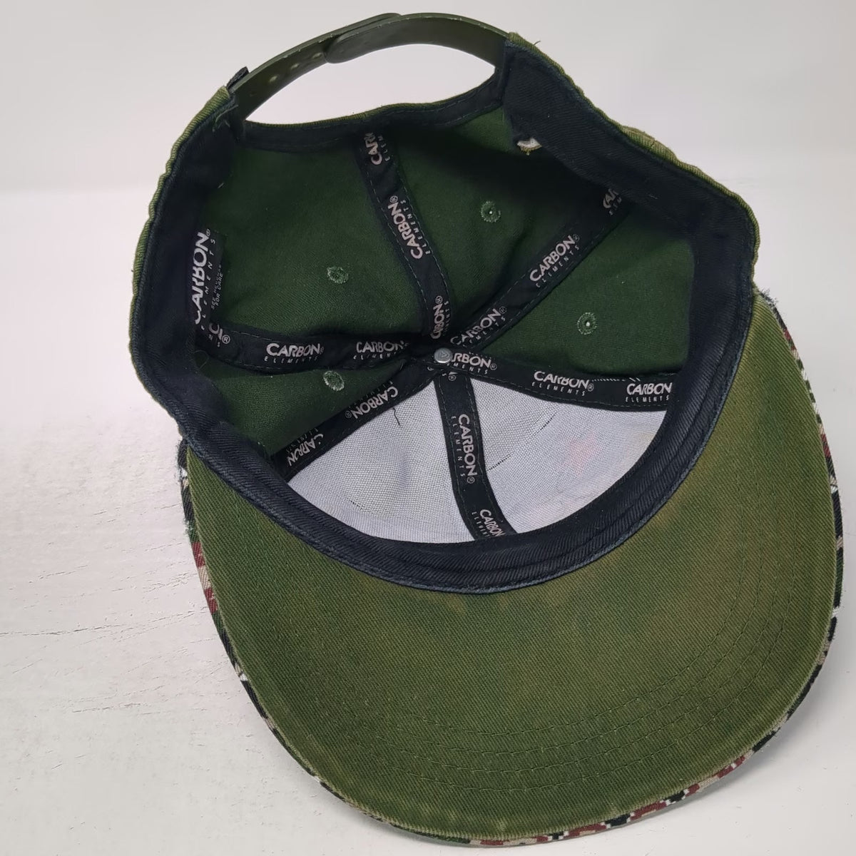 Carbon Elements Snapback Green One Size California Bear Star Western Pattern Hat