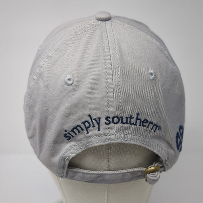 Simply Southern Mandala Slideback Hat Gray One Size Solid Adjustable