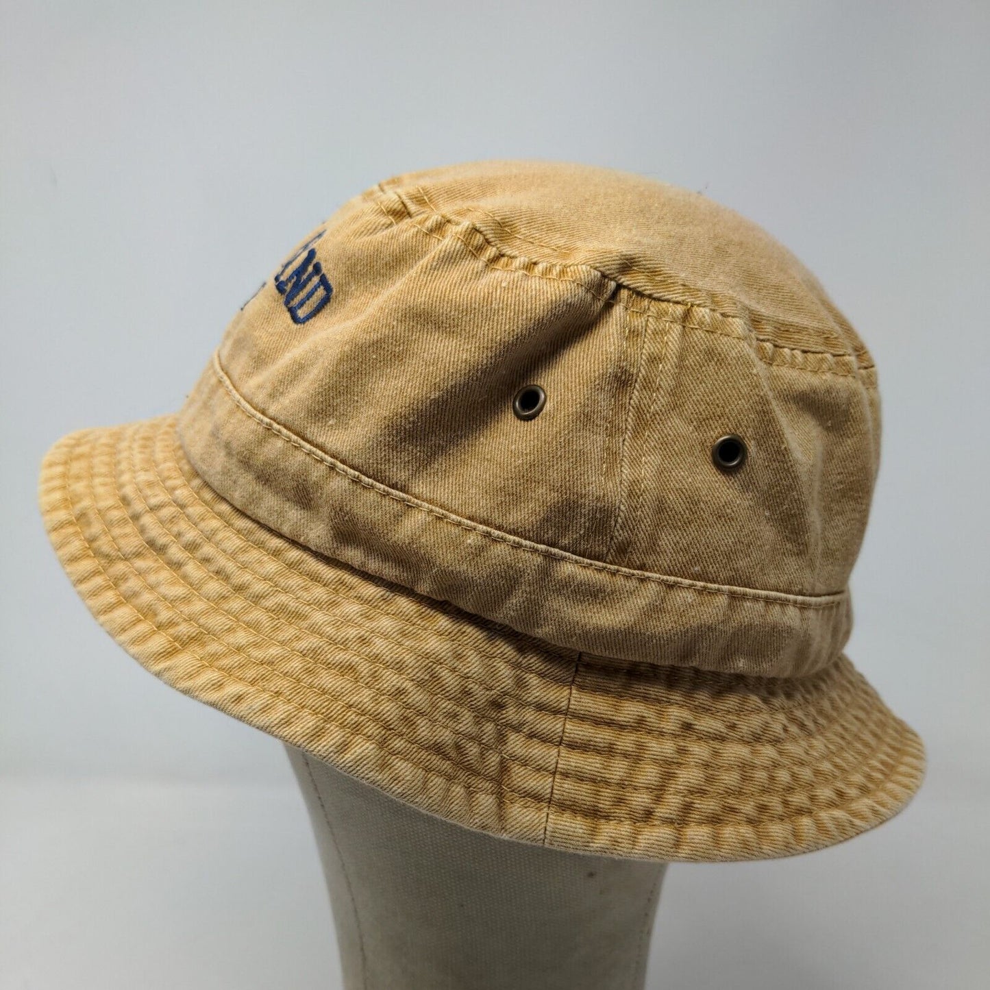 Unbranded Women's Bucket Hat Tan Embroidered Treasure Island Florida Logo