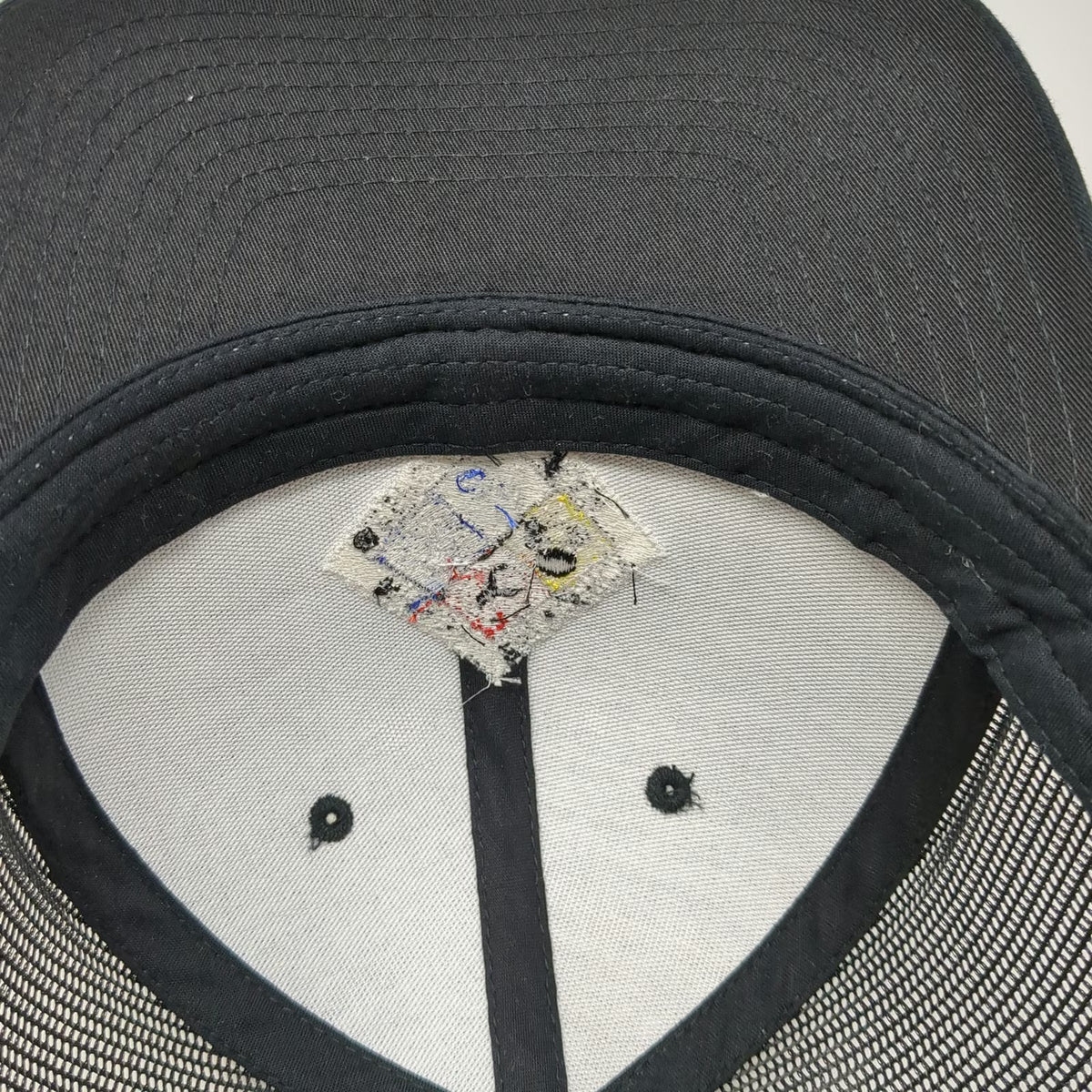 Yupoong Trucker Hat Black One Size Micron Emergency Response Team Mesh Back