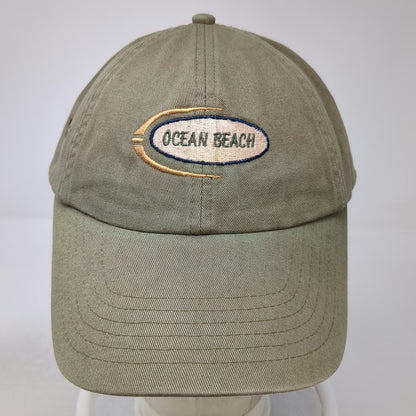 Royal Baseball Cap Green One Size Ocean Beach Embroidery Strapback Cotton Hat