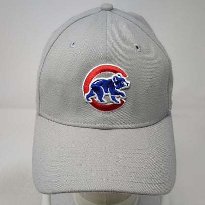 New Era Chicago Cubs MLB Baseball Cap Gray M 39THIRTY Stretch Fit Curved Brim